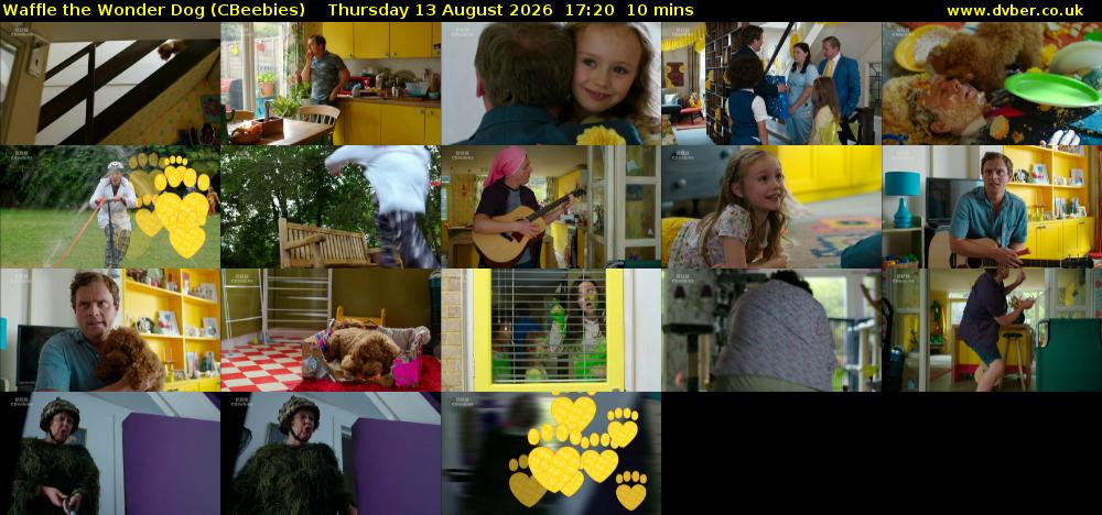 Waffle the Wonder Dog (CBeebies) Thursday 13 August 2026 17:20 - 17:30