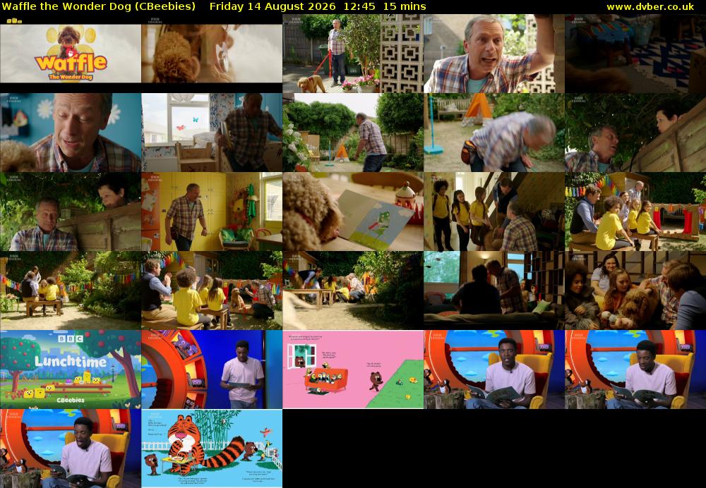 Waffle the Wonder Dog (CBeebies) Friday 14 August 2026 12:45 - 13:00