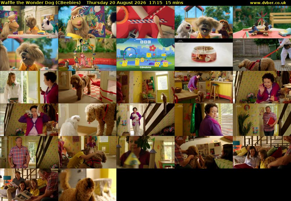 Waffle the Wonder Dog (CBeebies) Thursday 20 August 2026 17:15 - 17:30