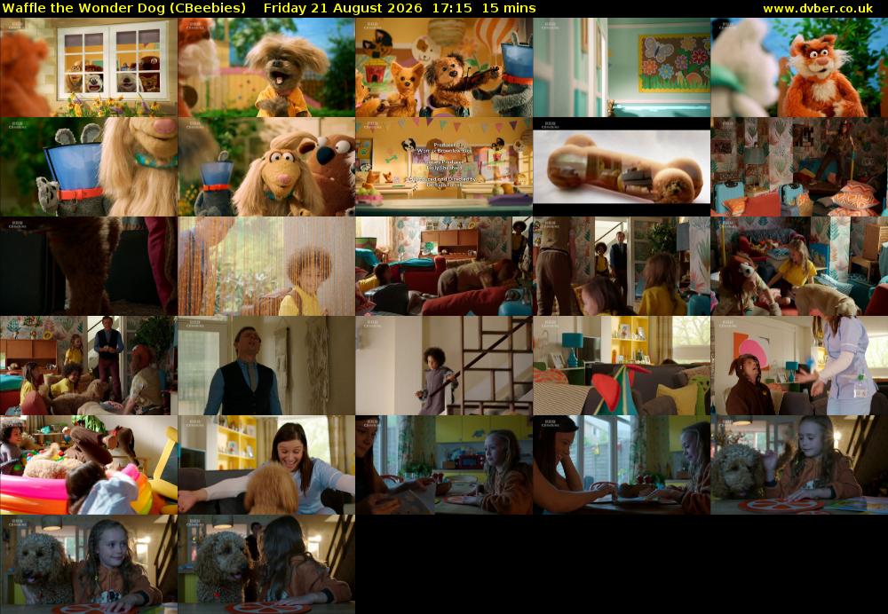 Waffle the Wonder Dog (CBeebies) Friday 21 August 2026 17:15 - 17:30