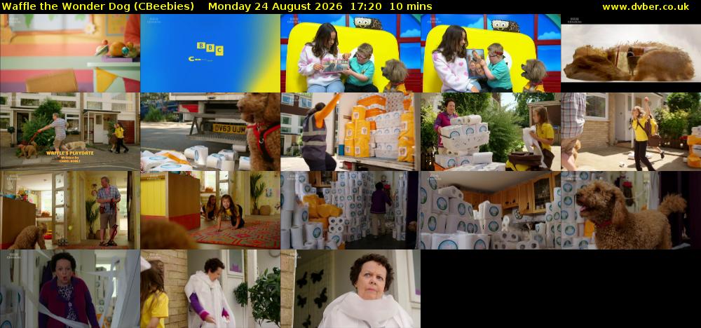 Waffle the Wonder Dog (CBeebies) Monday 24 August 2026 17:20 - 17:30