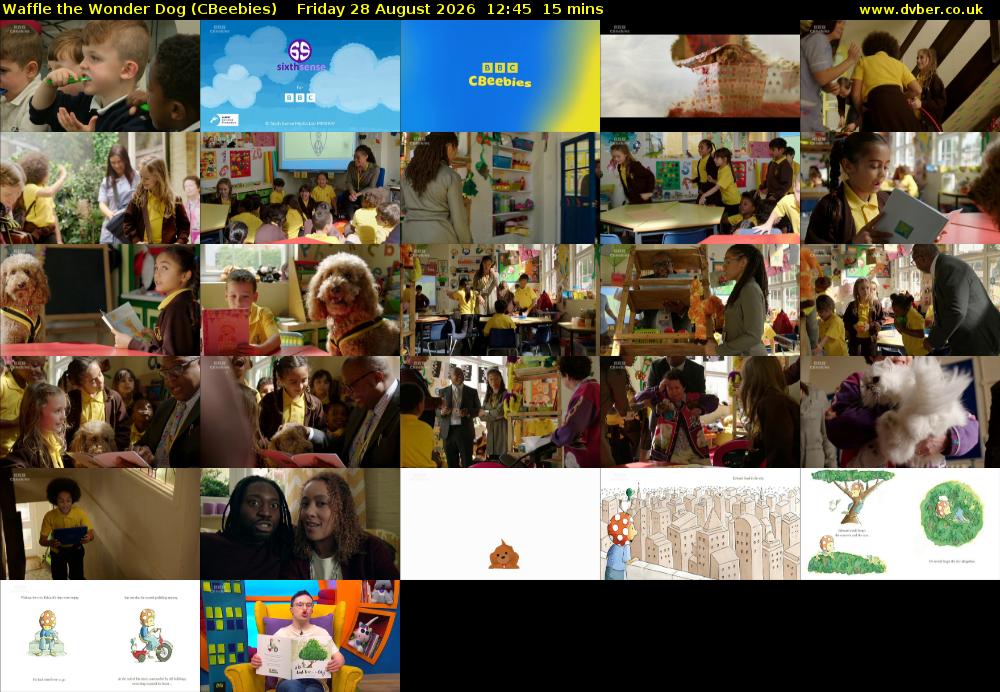 Waffle the Wonder Dog (CBeebies) Friday 28 August 2026 12:45 - 13:00