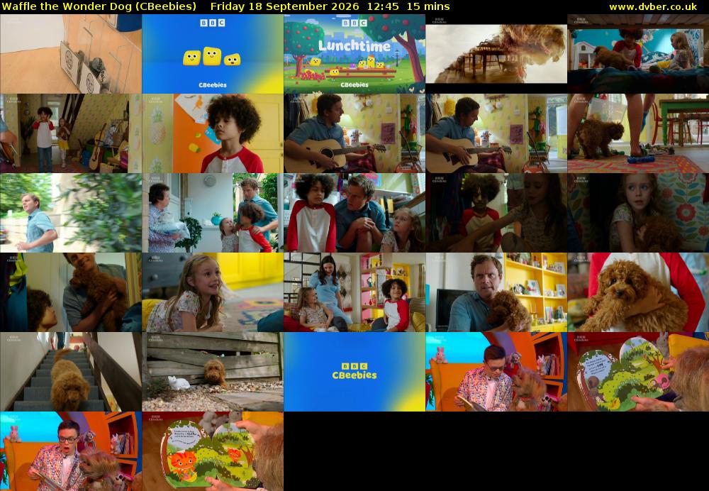 Waffle the Wonder Dog (CBeebies) Friday 18 September 2026 12:45 - 13:00