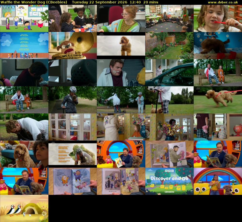 Waffle the Wonder Dog (CBeebies) Tuesday 22 September 2026 12:40 - 13:00