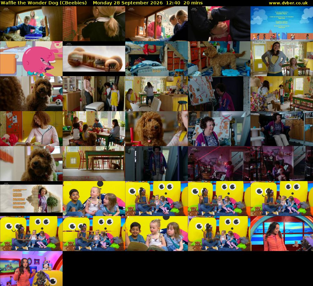 Waffle the Wonder Dog (CBeebies) Monday 28 September 2026 12:40 - 13:00