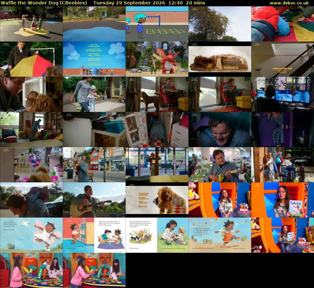 Waffle the Wonder Dog (CBeebies) Tuesday 29 September 2026 12:40 - 13:00