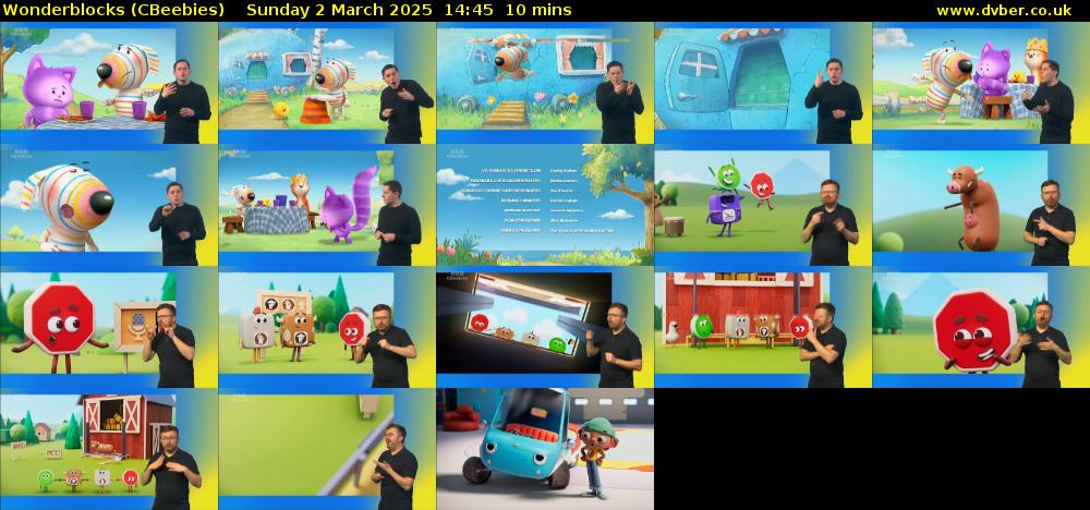 Wonderblocks (CBeebies) Sunday 2 March 2025 14:45 - 14:55