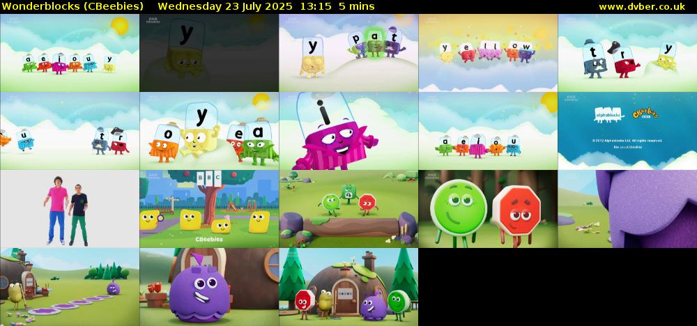 Wonderblocks (CBeebies) Wednesday 23 July 2025 13:15 - 13:20