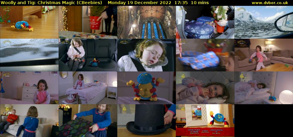 Woolly and Tig: Christmas Magic (CBeebies) Monday 19 December 2022 17:35 - 17:45