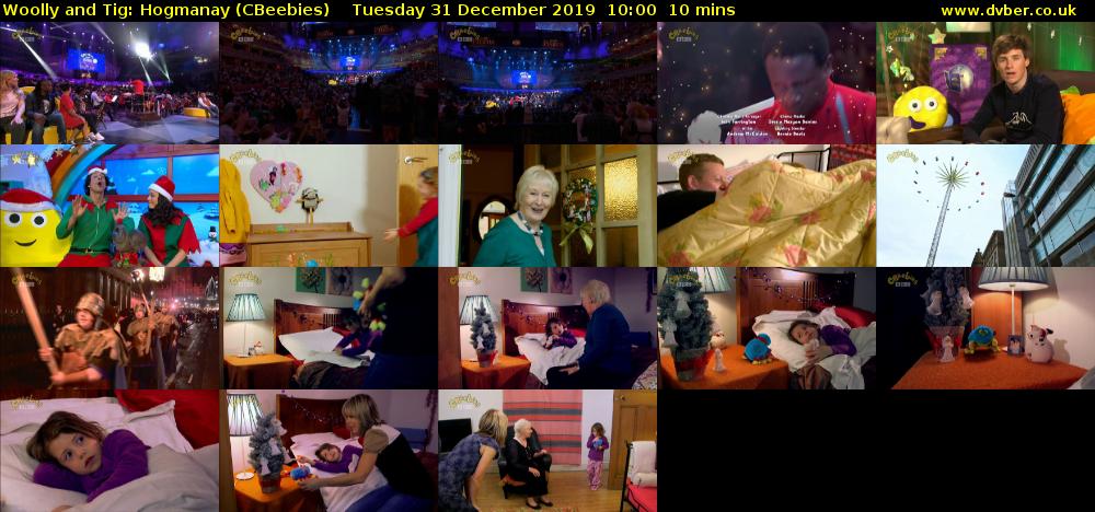 Woolly and Tig: Hogmanay (CBeebies) Tuesday 31 December 2019 10:00 - 10:10
