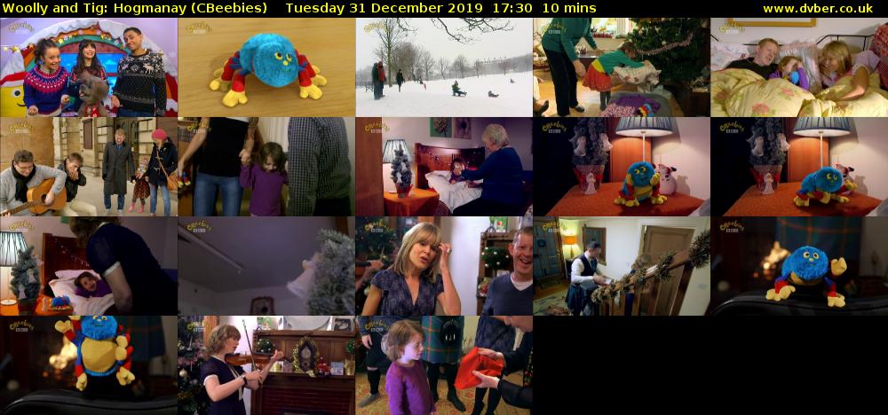 Woolly and Tig: Hogmanay (CBeebies) Tuesday 31 December 2019 17:30 - 17:40