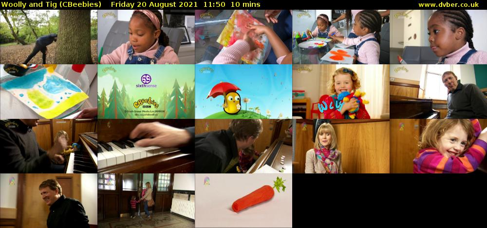 Woolly and Tig (CBeebies) Friday 20 August 2021 11:50 - 12:00