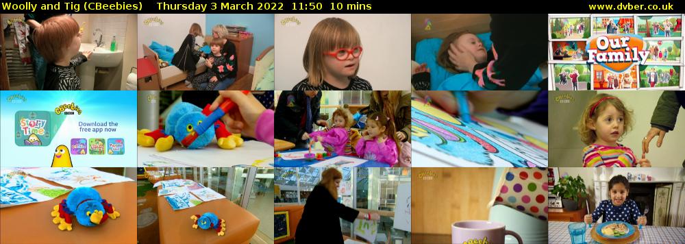 Woolly and Tig (CBeebies) Thursday 3 March 2022 11:50 - 12:00
