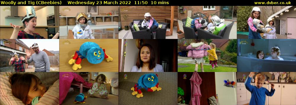 Woolly and Tig (CBeebies) Wednesday 23 March 2022 11:50 - 12:00