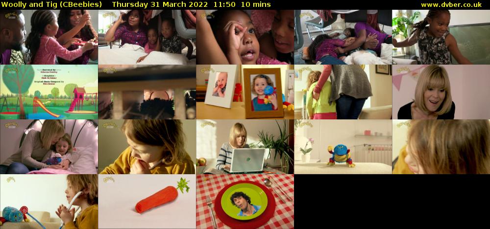 Woolly and Tig (CBeebies) Thursday 31 March 2022 11:50 - 12:00