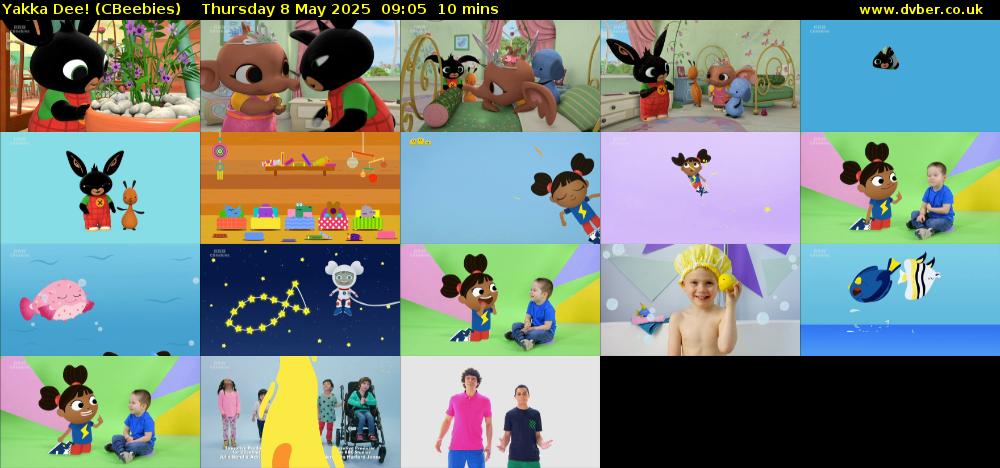Yakka Dee! (CBeebies) Thursday 8 May 2025 09:05 - 09:15