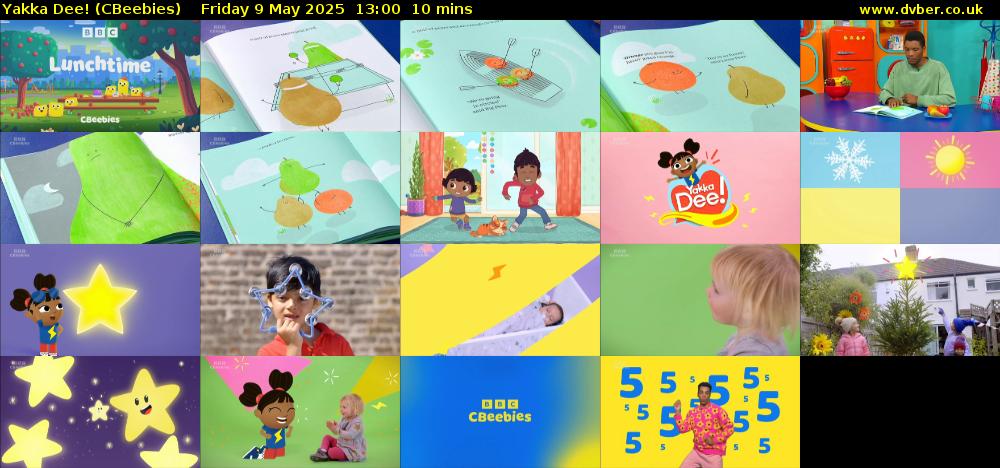 Yakka Dee! (CBeebies) Friday 9 May 2025 13:00 - 13:10