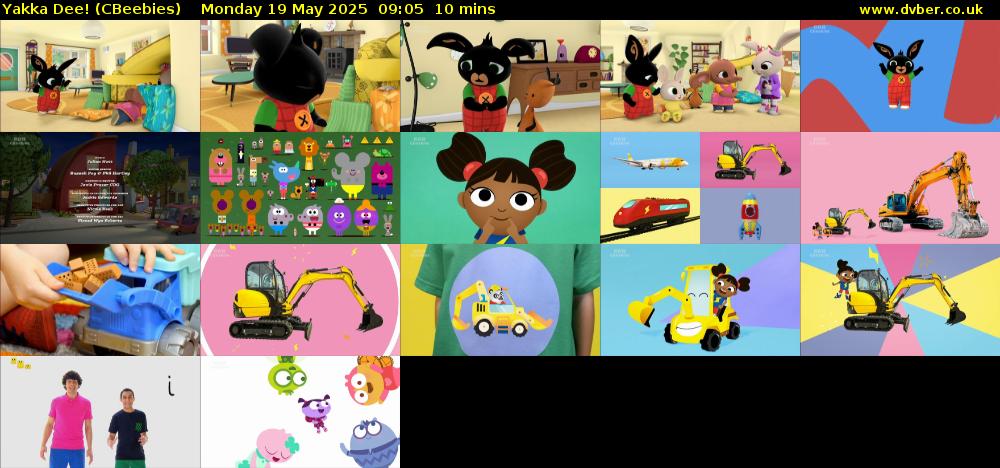 Yakka Dee! (CBeebies) Monday 19 May 2025 09:05 - 09:15
