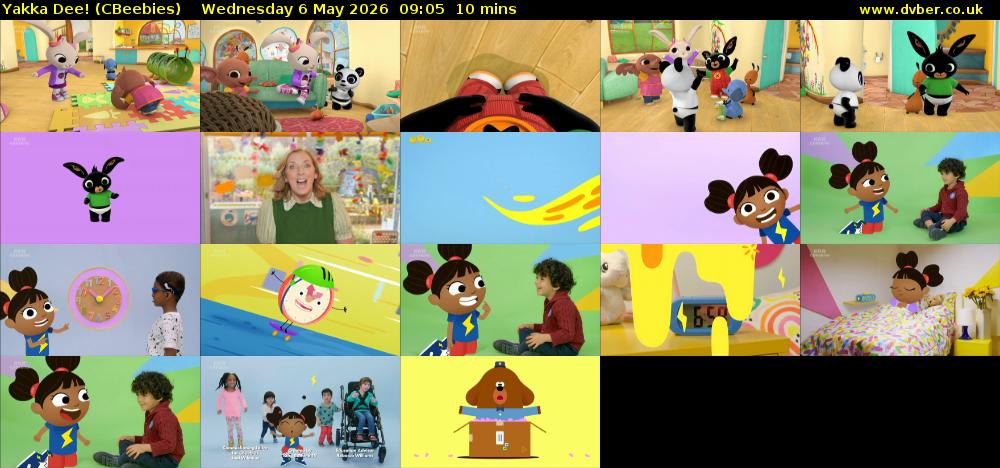 Yakka Dee! (CBeebies) Wednesday 6 May 2026 09:05 - 09:15