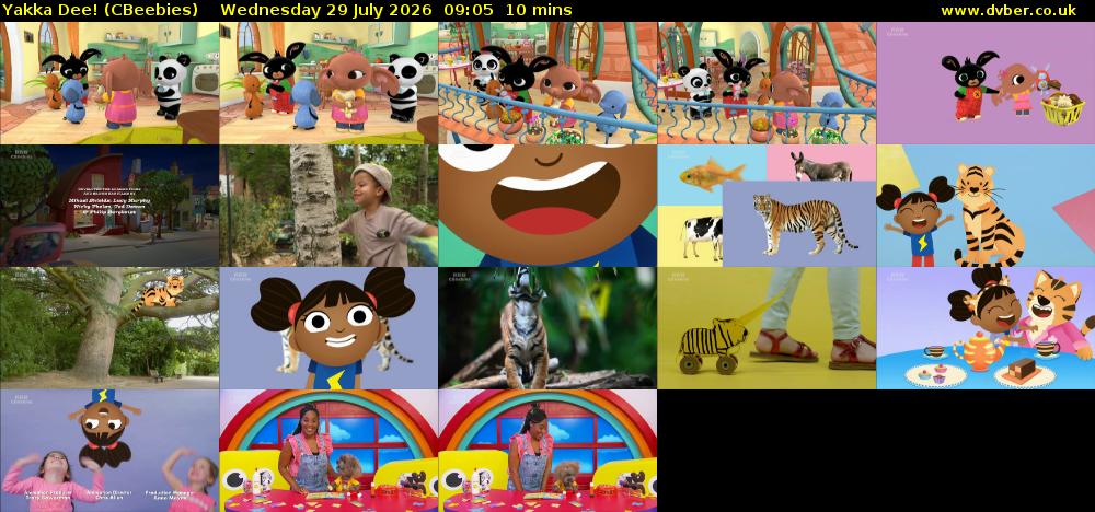 Yakka Dee! (CBeebies) Wednesday 29 July 2026 09:05 - 09:15