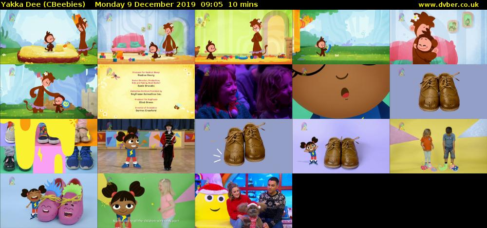 Yakka Dee (CBeebies) Monday 9 December 2019 09:05 - 09:15
