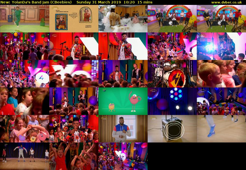 YolanDa's Band Jam (CBeebies) Sunday 31 March 2019 10:20 - 10:35