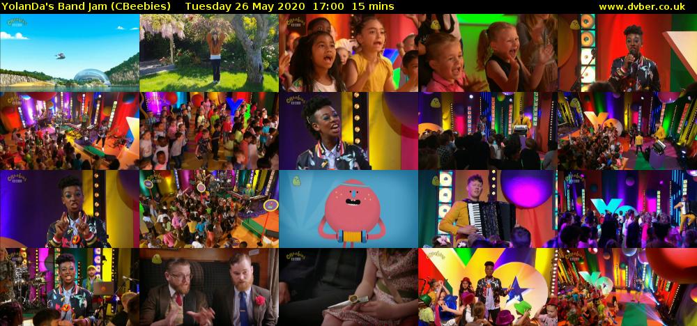 YolanDa's Band Jam (CBeebies) Tuesday 26 May 2020 17:00 - 17:15