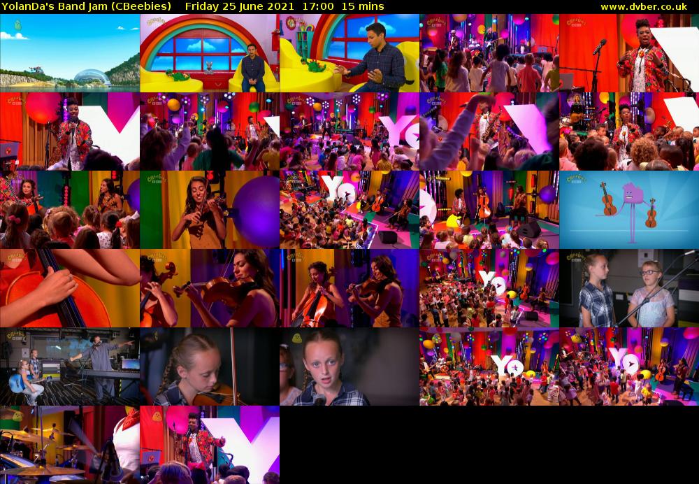 YolanDa's Band Jam (CBeebies) Friday 25 June 2021 17:00 - 17:15