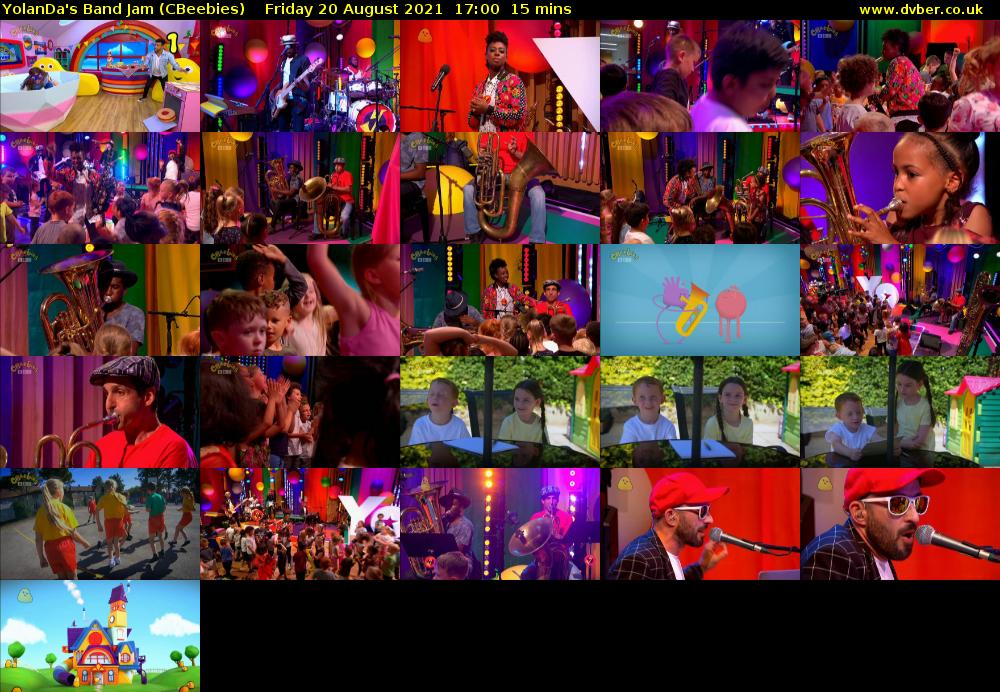 YolanDa's Band Jam (CBeebies) Friday 20 August 2021 17:00 - 17:15