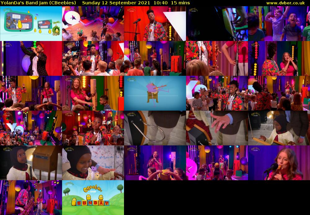 YolanDa's Band Jam (CBeebies) Sunday 12 September 2021 10:40 - 10:55