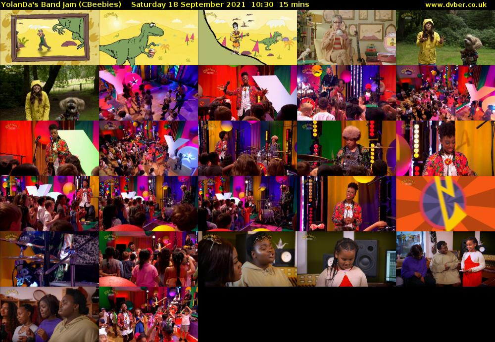 YolanDa's Band Jam (CBeebies) Saturday 18 September 2021 10:30 - 10:45