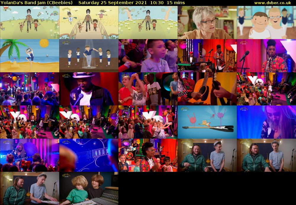 YolanDa's Band Jam (CBeebies) Saturday 25 September 2021 10:30 - 10:45