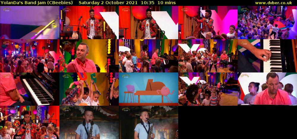 YolanDa's Band Jam (CBeebies) Saturday 2 October 2021 10:35 - 10:45