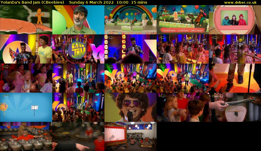YolanDa's Band Jam (CBeebies) Sunday 6 March 2022 10:00 - 10:15