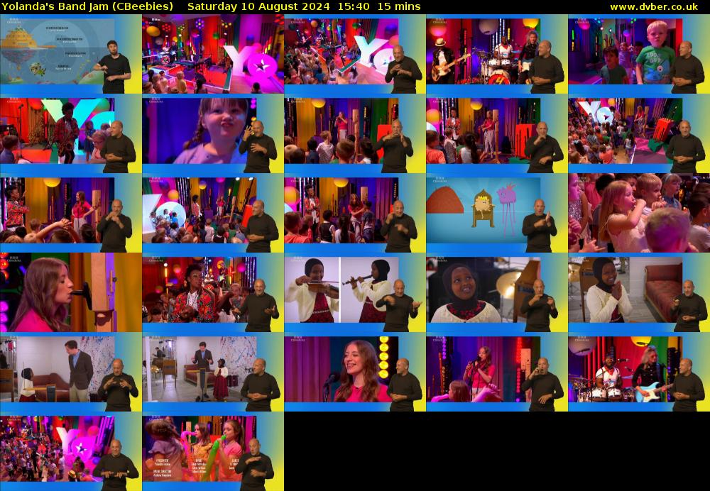YolanDa's Band Jam (CBeebies) Saturday 10 August 2024 15:40 - 15:55