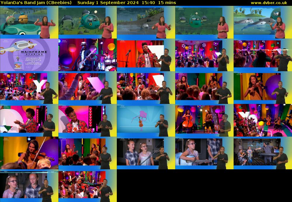 YolanDa's Band Jam (CBeebies) Sunday 1 September 2024 15:40 - 15:55