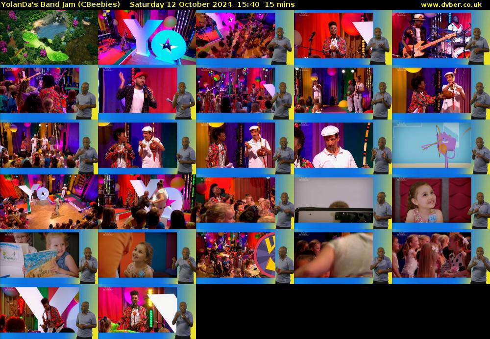 YolanDa's Band Jam (CBeebies) Saturday 12 October 2024 15:40 - 15:55