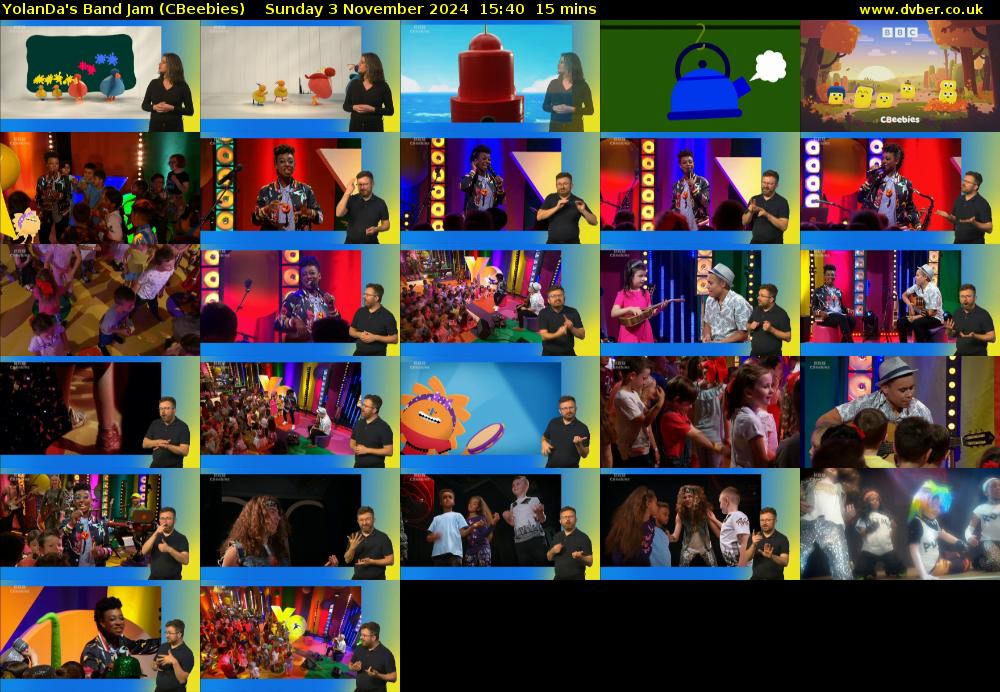 YolanDa's Band Jam (CBeebies) Sunday 3 November 2024 15:40 - 15:55