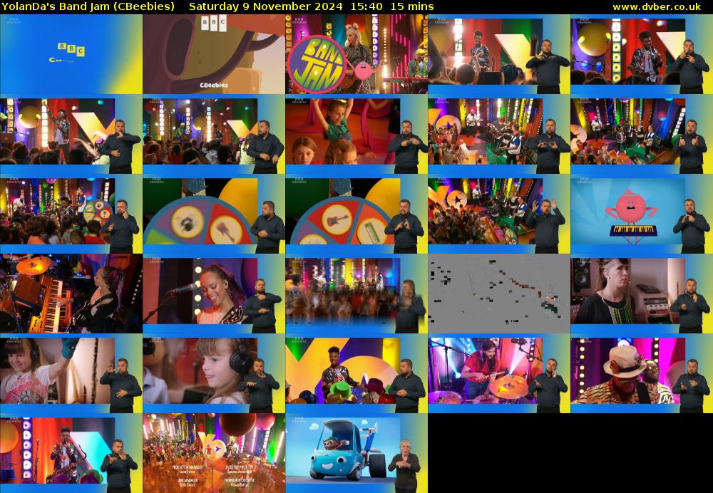 YolanDa's Band Jam (CBeebies) Saturday 9 November 2024 15:40 - 15:55