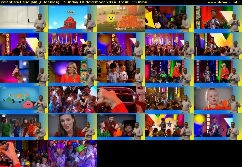 YolanDa's Band Jam (CBeebies) Sunday 10 November 2024 15:40 - 15:55