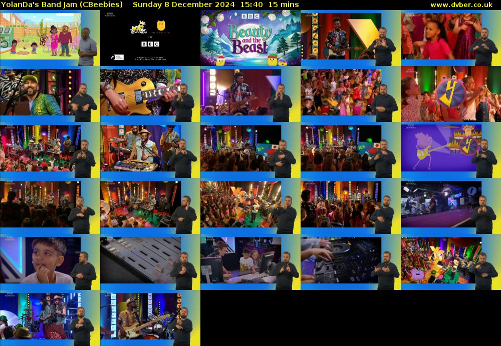 YolanDa's Band Jam (CBeebies) Sunday 8 December 2024 15:40 - 15:55