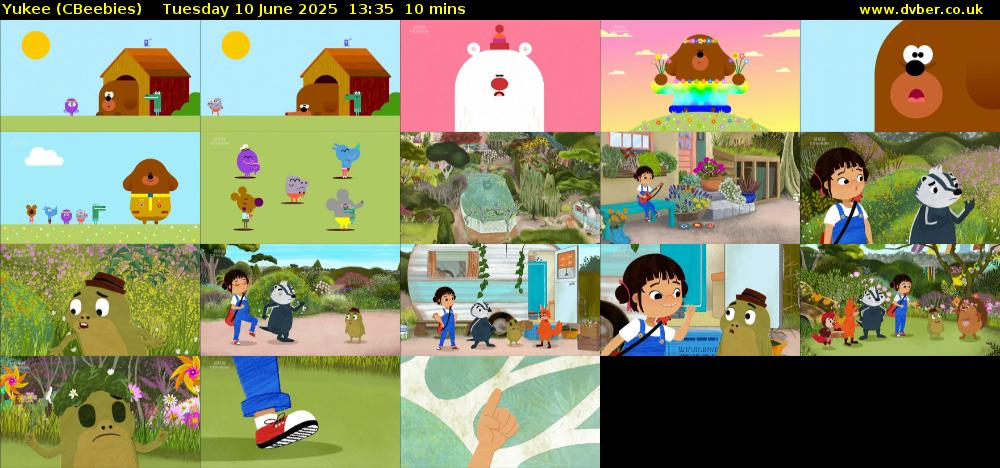 Yukee (CBeebies) Tuesday 10 June 2025 13:35 - 13:45