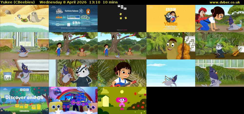 Yukee (CBeebies) Wednesday 8 April 2026 13:10 - 13:20