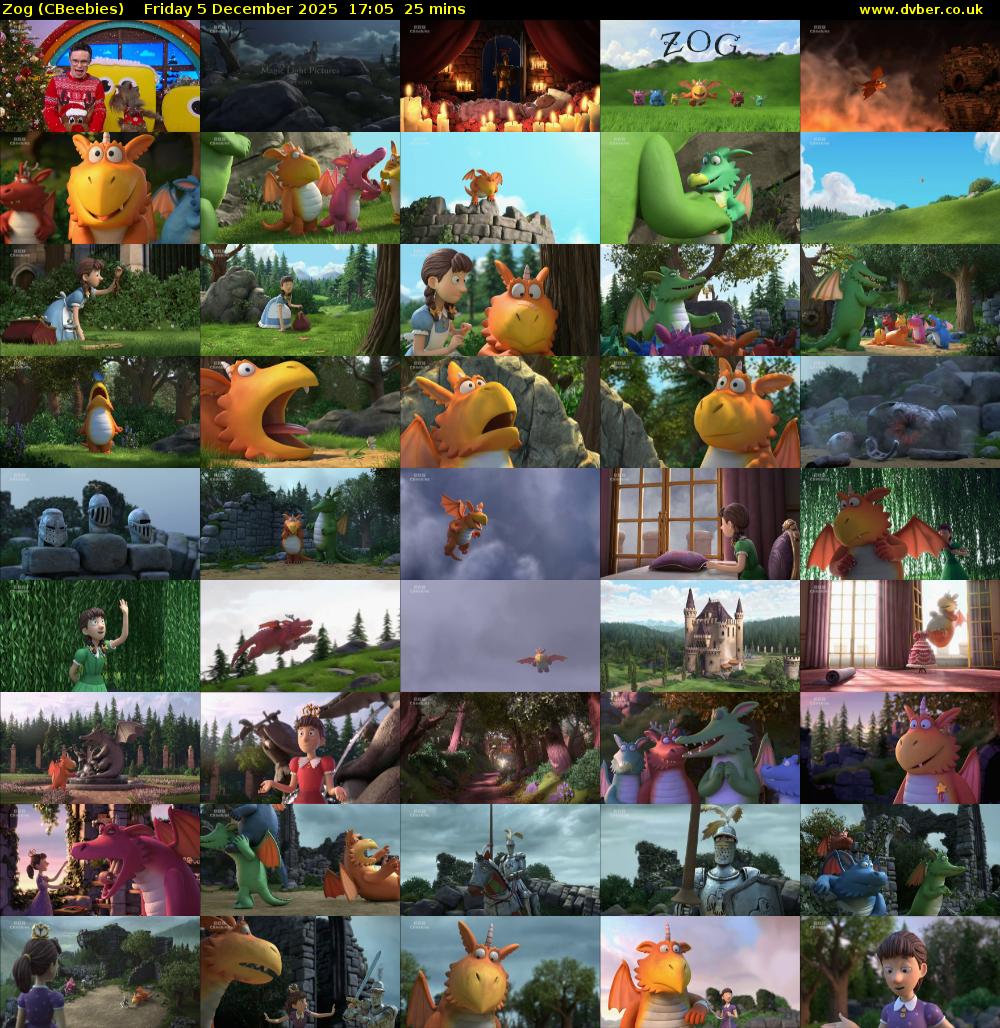 Zog (CBeebies) Friday 5 December 2025 17:05 - 17:30