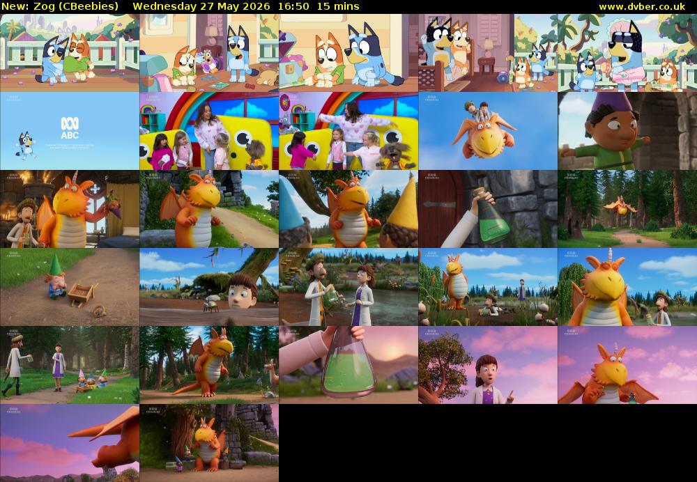 Zog (CBeebies) Wednesday 27 May 2026 16:50 - 17:05