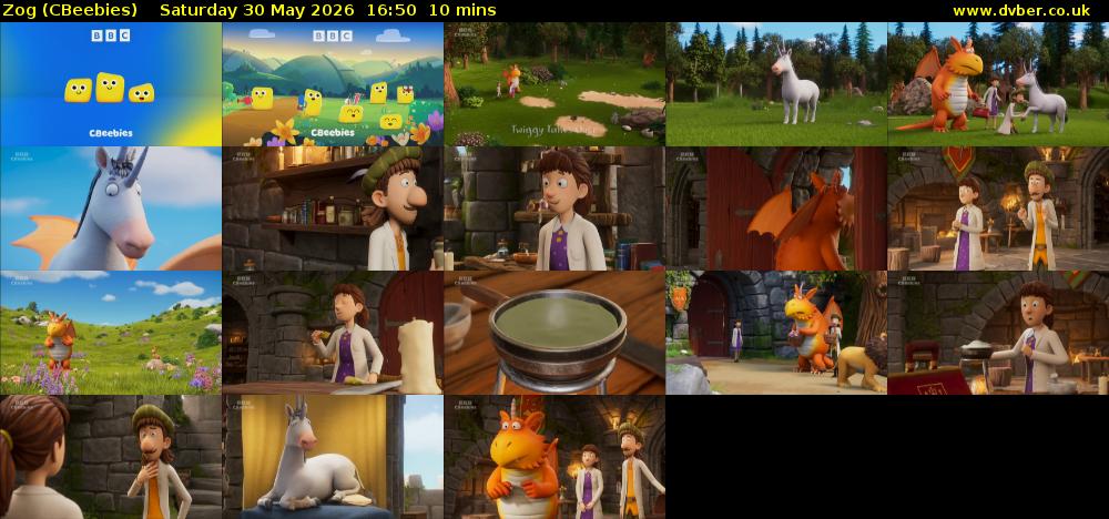 Zog (CBeebies) Saturday 30 May 2026 16:50 - 17:00