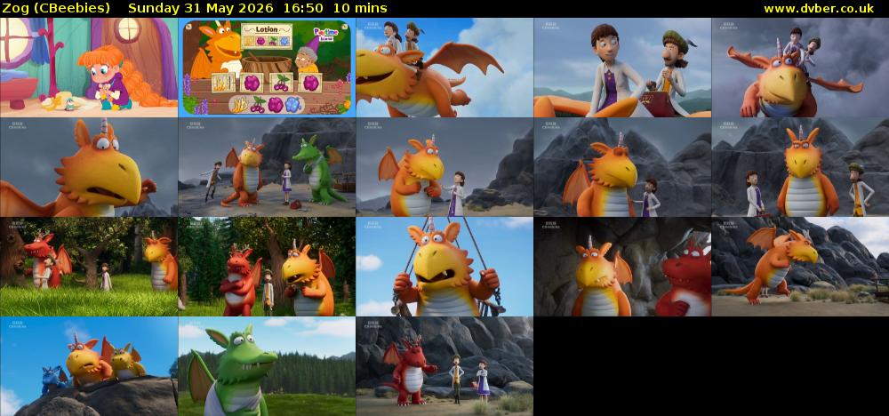 Zog (CBeebies) Sunday 31 May 2026 16:50 - 17:00