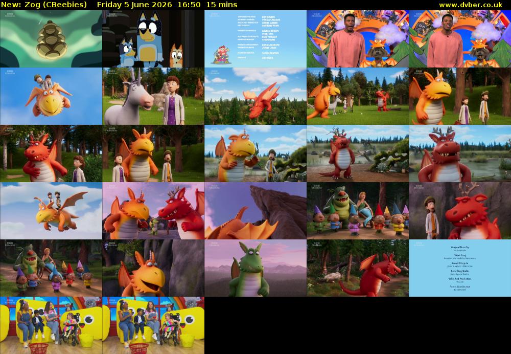 Zog (CBeebies) Friday 5 June 2026 16:50 - 17:05