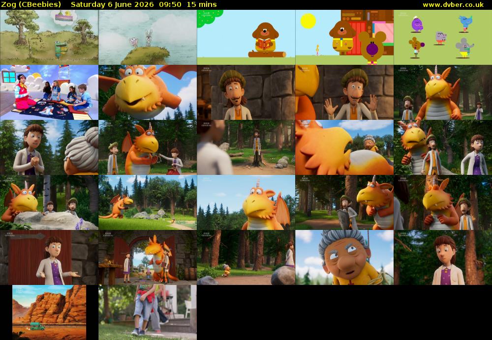 Zog (CBeebies) Saturday 6 June 2026 09:50 - 10:05