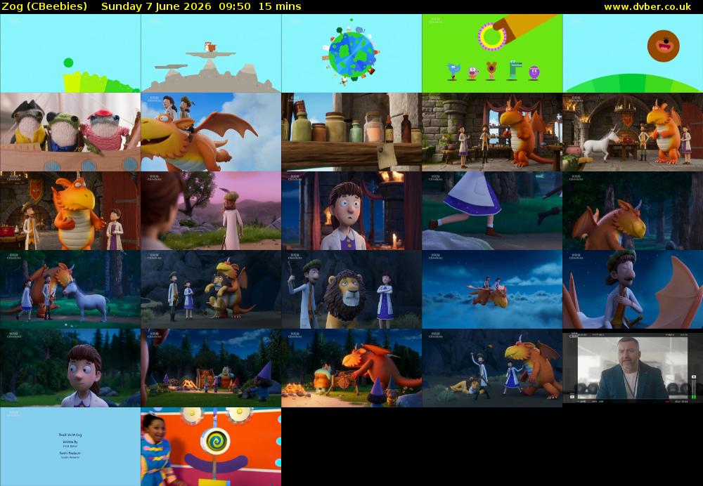 Zog (CBeebies) Sunday 7 June 2026 09:50 - 10:05